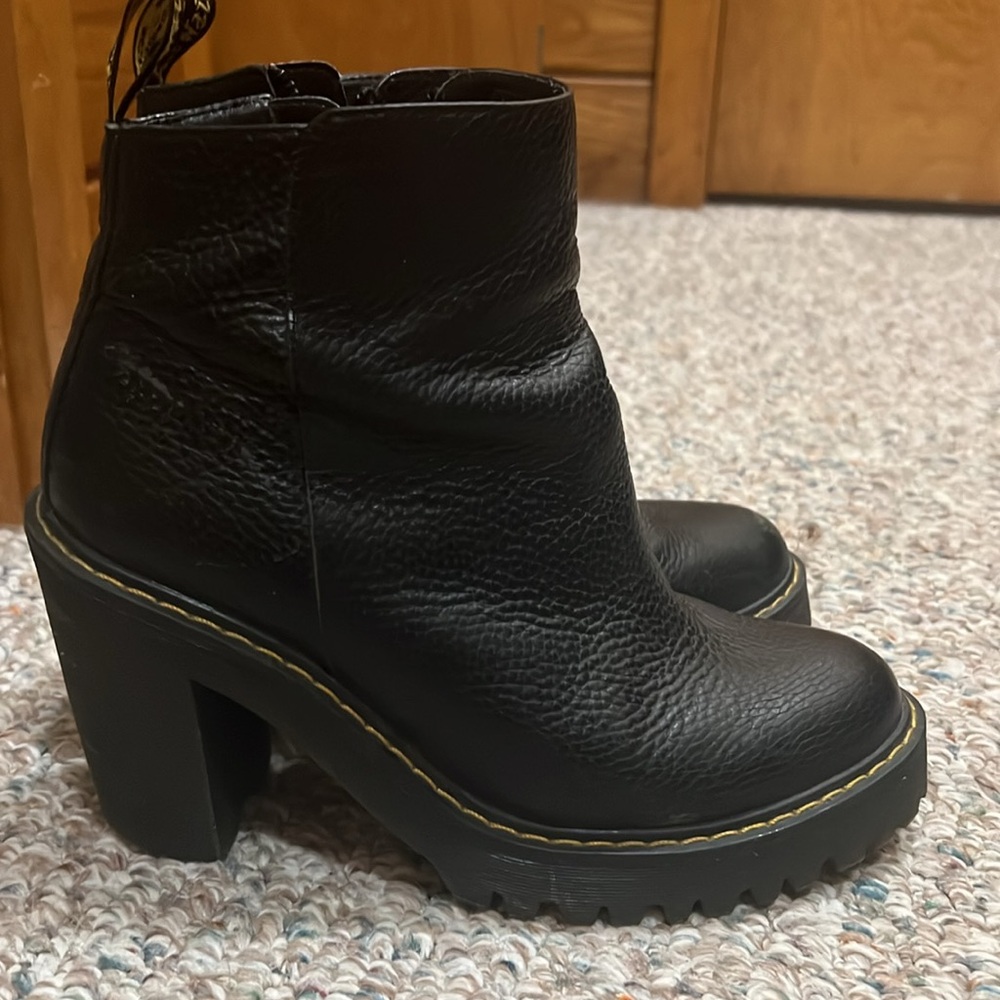 Doc Marten Heeled Ankle Booties, Size 8